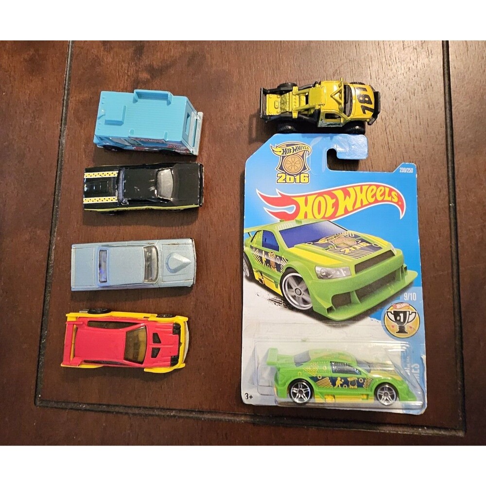 Vintage Hot Wheels Diecast Car Lot 6 Piece Set Ice Cream Truck Muscle Cars Van